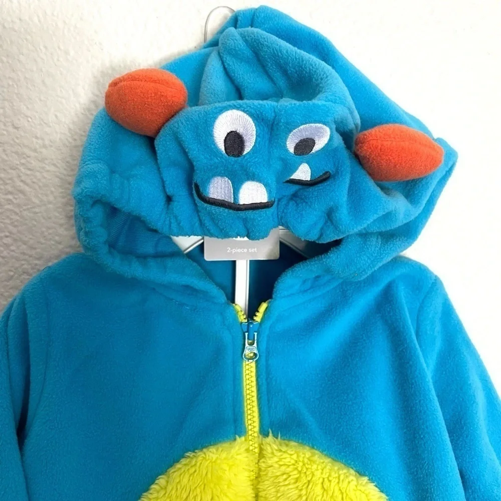 CARTERS Monster Baby Boys Girls Hooded Jacket and Sweat Pant costume size 6-9M